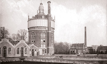 Pompgebouw_de_esch_geschiedenis_waterpomp_aanbouw
